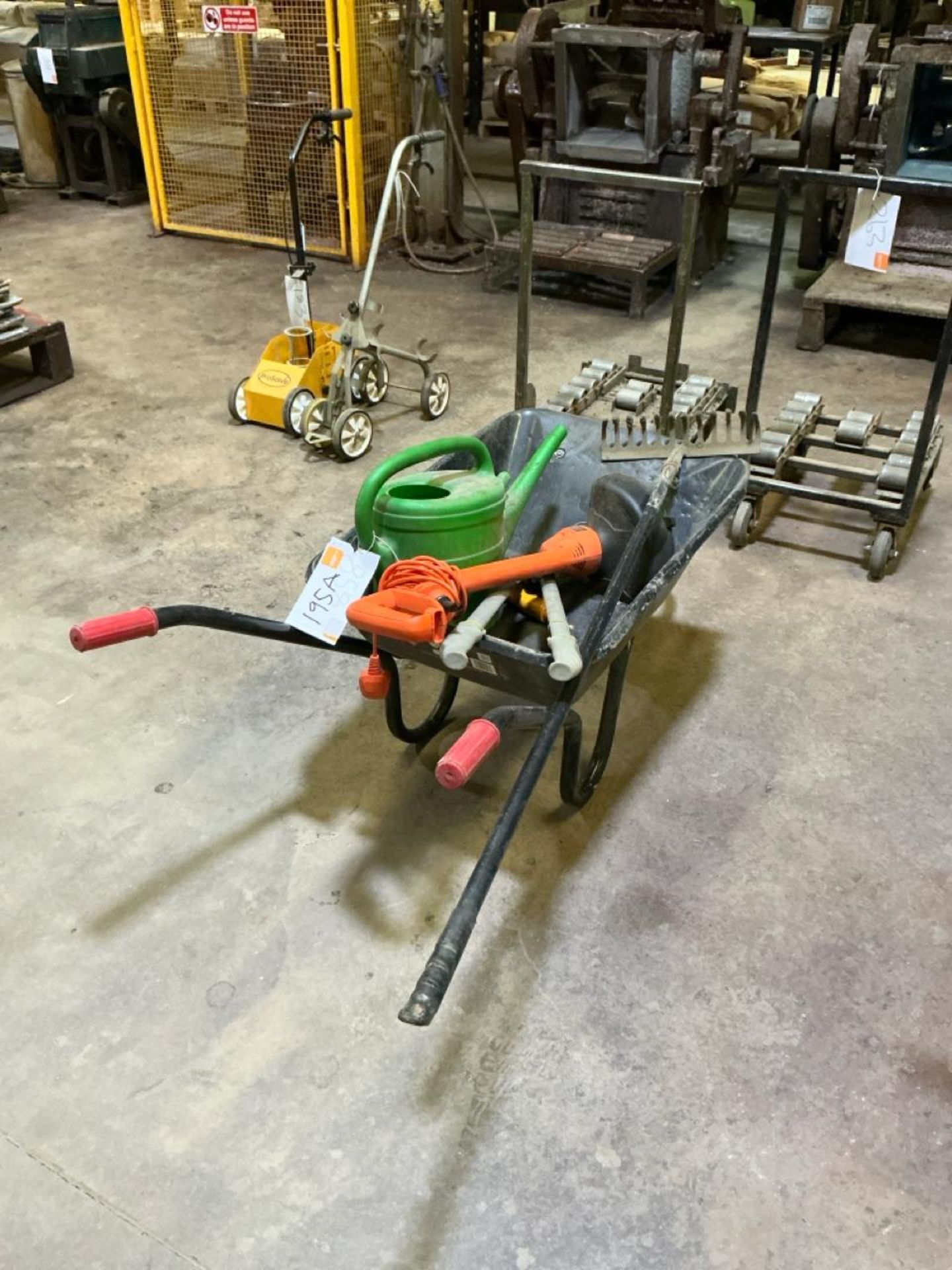 Qty Of Gardening Tools To Include Wheel Barrow, Strimmer ETC