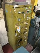 14 Drawer Unit & Contents Consisting Of Various Sized Springs