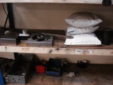 2 Shelves Of Assorted Metal To Include Steel