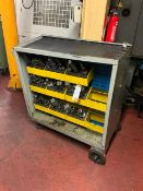 Mobile Trolley & Contents Consisting Of 27 BT40 Tool Holders
