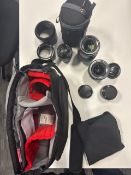 Fujifilm XF 60mm f/2.4 R Macro & XF 16mm f/1.4 R WR Lenses, X-Mount, Cases, Manfrotto Bag Included