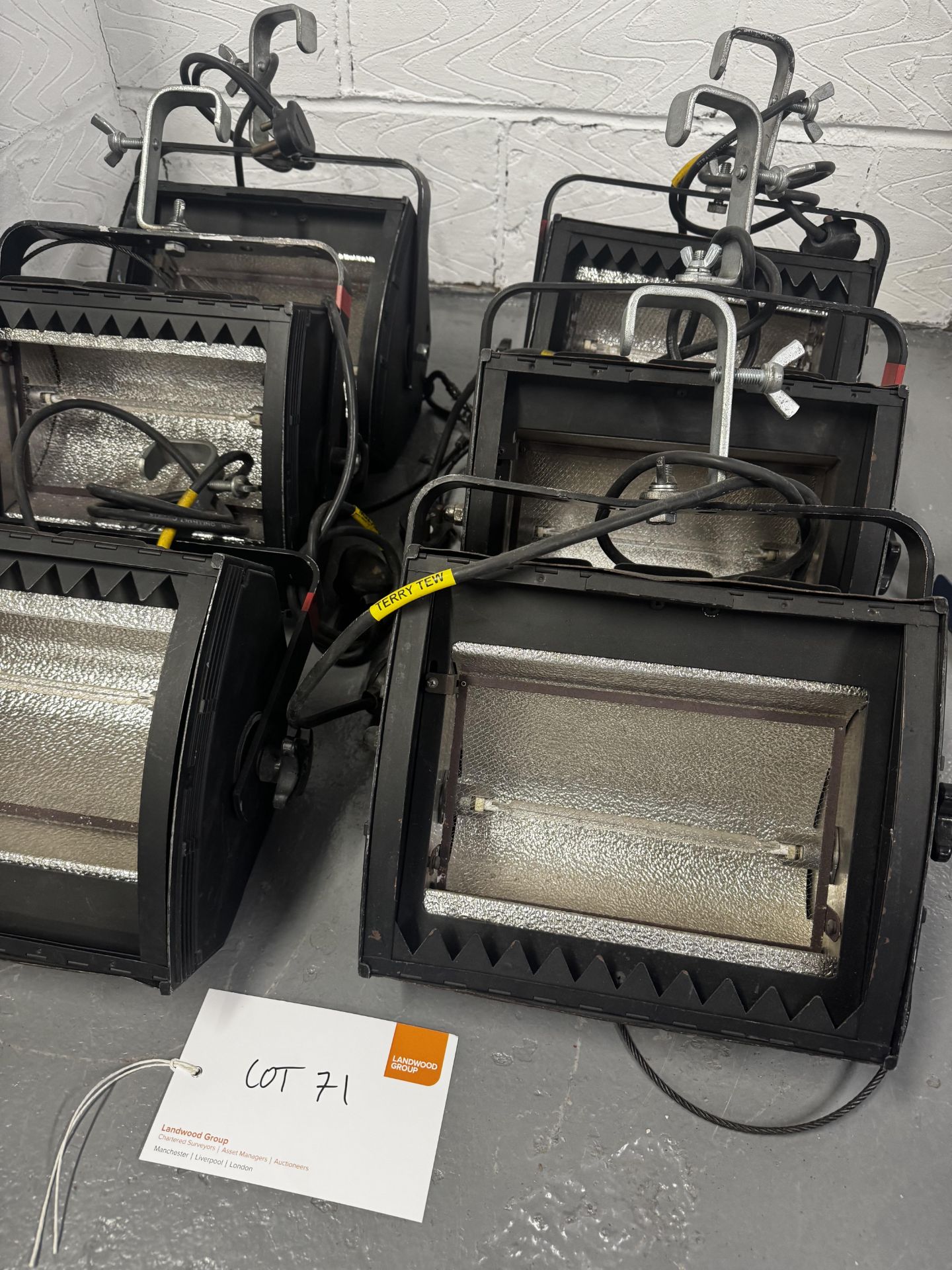 6 x Strand Lighting Coda 1000w Stage Light to 15amp Plug
