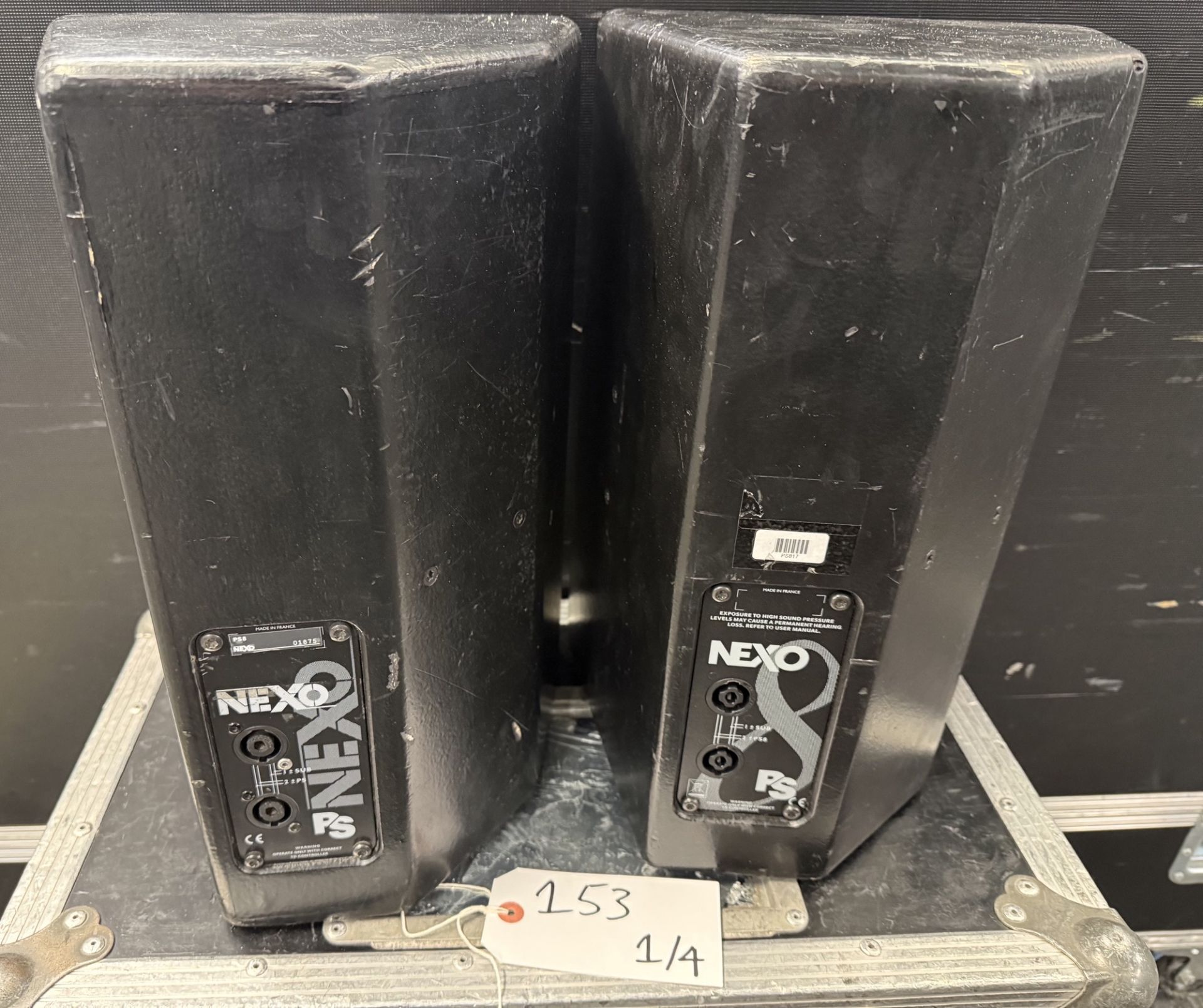 Pair Nexo PS8 Speakers in Flightcase - Image 2 of 2