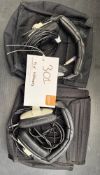 2 x Pairs DT100 Headphones 61/4 Inch Stereo Jack.