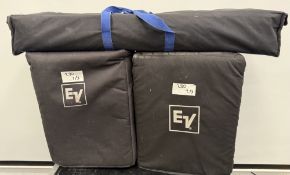 2 x EV SX300 Loudspeakers with Soft Bags- c/w 2 x Proel Loudspeaker Stands