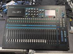 Allen & Heath Qu-24 V2 / Chrome Edition Digital Mixing Console with Silver Faders — Powers Up and Bo