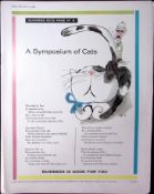 Guinness 1961 Original 64 Years-Old Print Symposium of Cats- G.E.3385-A.