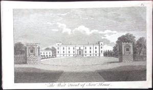 London Hounslow Sion House Rare Georgian Copper Antique 1776 Engraving-154.