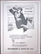 Guinness 68 Years-Old Advert 1957 Thirst For Knowledge Print: G.E.2870-I