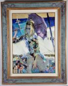 Michelle Baretta (1916-1987) Original Oil. 1970