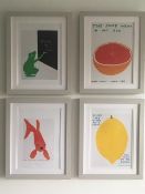 David Shrigley OBE (b 1968) ‘If Life Gives You A Lemon Humans & 3 Others’, Shrig Mini Series Offs...