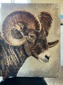 Ram Two Oil Paintings By The Artist Miranda Assink
