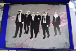 Starwars RYCA (b1981) ‘Reservoir Troopers, Mr Pinks Moment’, Screenprint, Signed, Unique, 2013