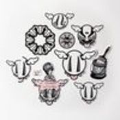 Dface (b 1978 -) Pack of 10 Assorted Official D*Face Stickers, Sold Out, 2022 Street/Urban/Graff...