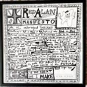 Sir Grayson Perry RA Red Alan Manifesto, Open Edition Framed Free Post Worldwide