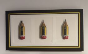 Jamie Eade Original Artwork - Staedltler Pencil Hyperrealism Triptych