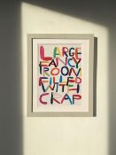 David Shrigley OBE (b 1968) ‘Large Fancy Room’, Shrig Mini Series Offset Lithograph, Framed, Edit...