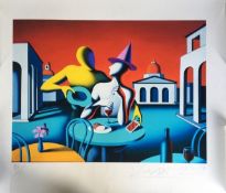 Mark Kostabi (1960-) Screen Print On Wove, Signed, Editioned, Numbered, Unframed, 2019