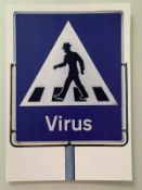 Dr.D (b1977 ) AKA Subvertiser, ‘Virus’, Covid Flyer, Numbered, Signed, Editioned 2020