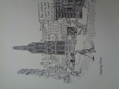 Edward Bawden CBE RA Original Vintage Historic Lithograph of London Historic Charing Cross