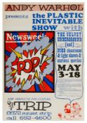 Andy Warhol (b 1928-87) ‘Andy Warhol Plastic Inevitable Show’ Gig Poster, Lithograph, 1967