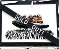 Banksy (b1974) Glastonbury Sold Out 'No 9 Screen Print – Migrant Boat’ With Provenance 2025