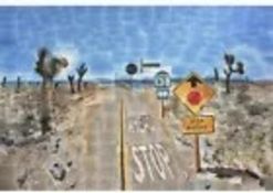 David Hockney (1937) ‘Pearl Blossom Highway’ Large Offset Lithograph In Vibrant Colours, 1986