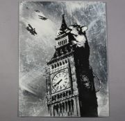 Rourke Van Dal (b1964) 'Rat On Big Ben', Spray Paint and Acrylic On Board, Signed, Editioned, 200...