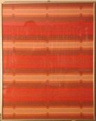 Circa 1970s Framed Heals Fabric 'Polychrome' By Catherine Netherwood #2.