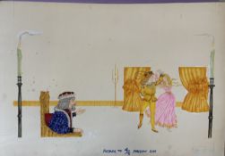 Original Artwork For Cinderella Book 1970's Andrew Skilleter Free Post In UK