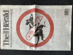 Banksy Limited Edition Glasgow Newspaper Free Post Worldwide