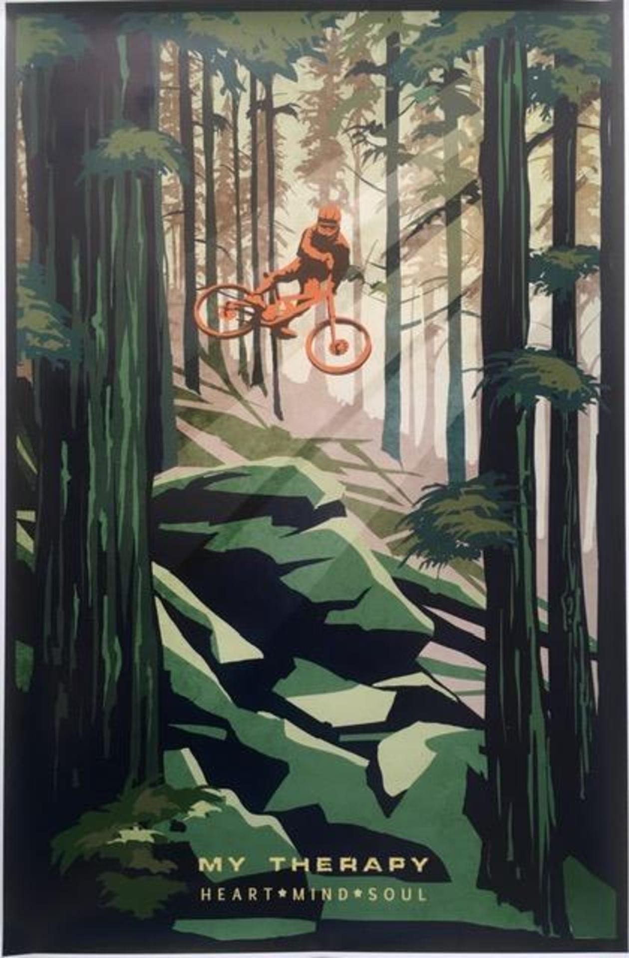 Filsouf. S (b1994) ‘My Therapy’ Mountain Bike, X Trail, Lithograph. 2024.