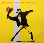 Banksy Love Is In The Air CD - Limited Edition Unsigned Naturally cm Free Post In UK