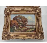 Original Oil Painting 11 x 9” Landscape; Signed