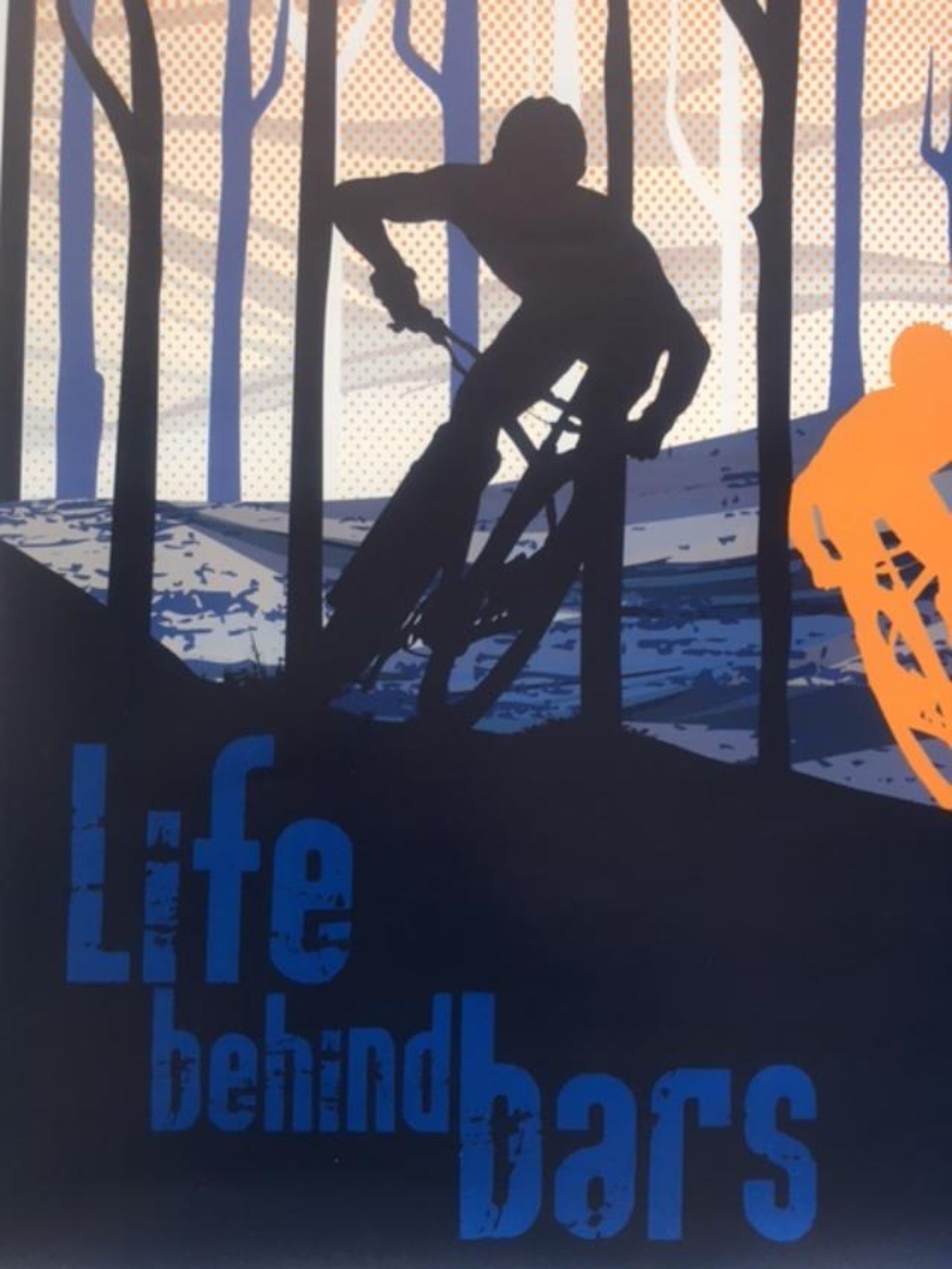 Filsouf. S (b1994) ‘Life Behind Bars’, Mountain Bike, X Trail, Lithograph. 2024. - Image 6 of 6