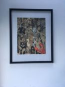 Unknown Artist (b- 19**) Unique One Off, Pop Art, Collage, 