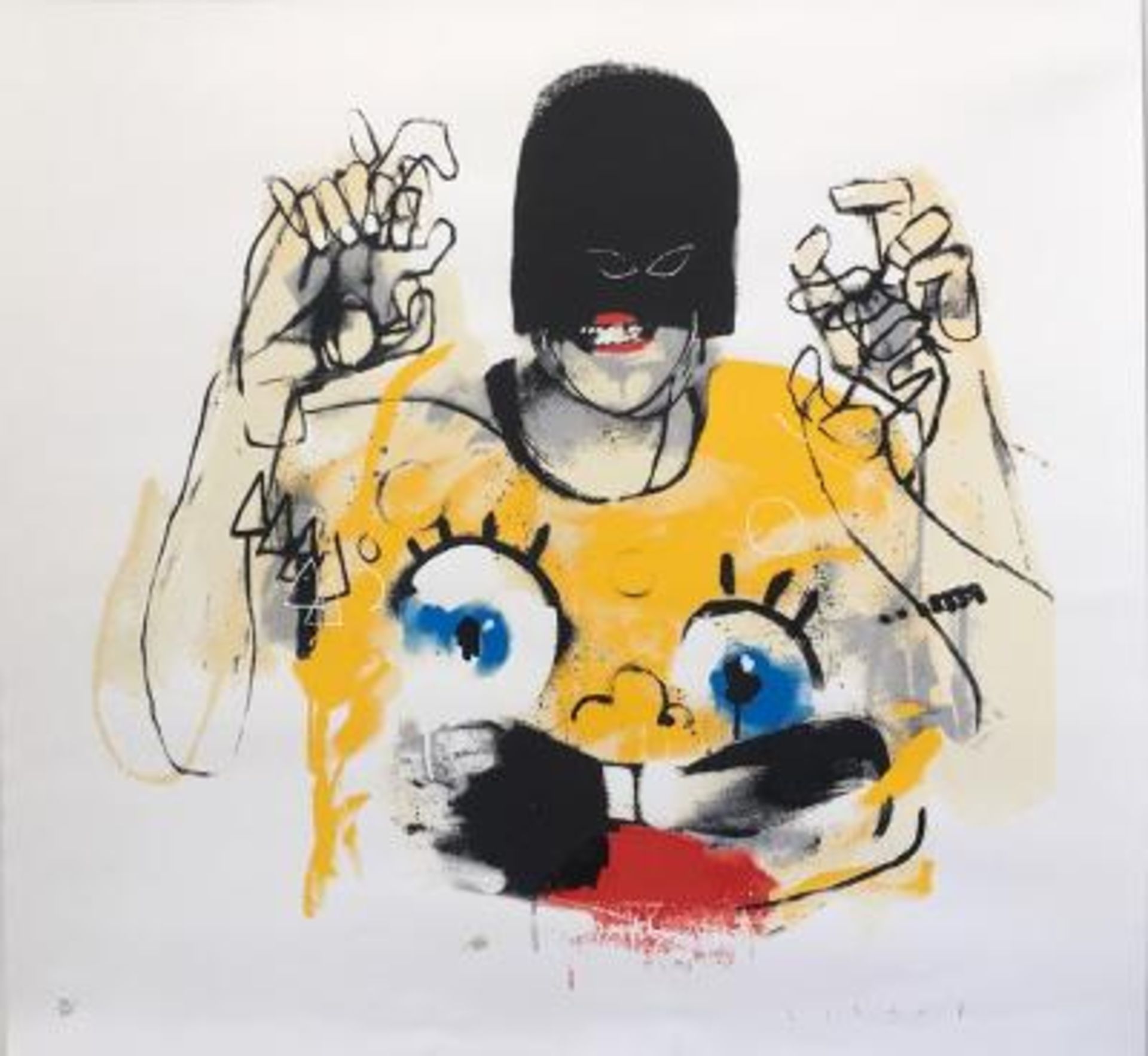 Anthony Lister (b.1980) Lister Self-Portrait, Pictures On Walls (POW) 2012, Like Banksy - Image 2 of 13