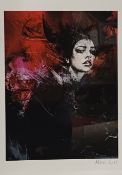 Byroglyphics (b.1971) ‘Planet Caravan’ lithograph, signed, edition, COA verso, 2011, framed, 2011