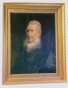 English School (19th Century) Portrait of John Isaac Church House Oil On Canvas