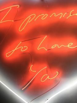 Tracey Emin (b1963) "I Promise To Love You", Exhibition Lithograph, Framed, 2014