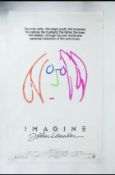 Original Vintage Movie Poster For Imagine John Lennon, 1988