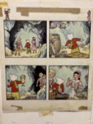 Original Alfred Bestall Rupert Artwork For Rupert Bear Annual 1981 Page 32 Signed Free Post UK