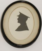 Frame Silhouette Portrait of A Military Officer 19 x13 cm