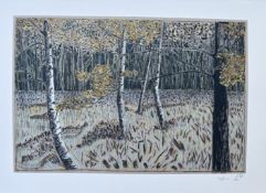 Billy Childish Hand Signed Limited Edition Free Post UK Silver Trees