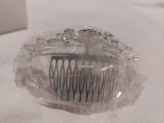 Sparkly Silver Mini Hair Comb