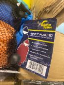 Box of Approx 20 Coloured Weatherstation Adult Poncho's