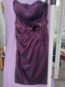 Designer Dress In Aubergine From Alexia