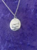 Silver Pendant and Chain