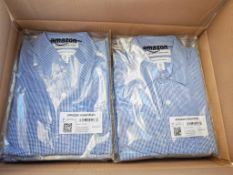 24 x Amazon Essentials Long Sleeve Regular Fit Poplin Shirt - Medium
