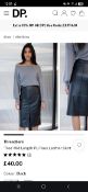 Title: Brand New Threadbare 'Tree' Mid Length PU Faux Leather Skirt Size UK 10Description: Brand new